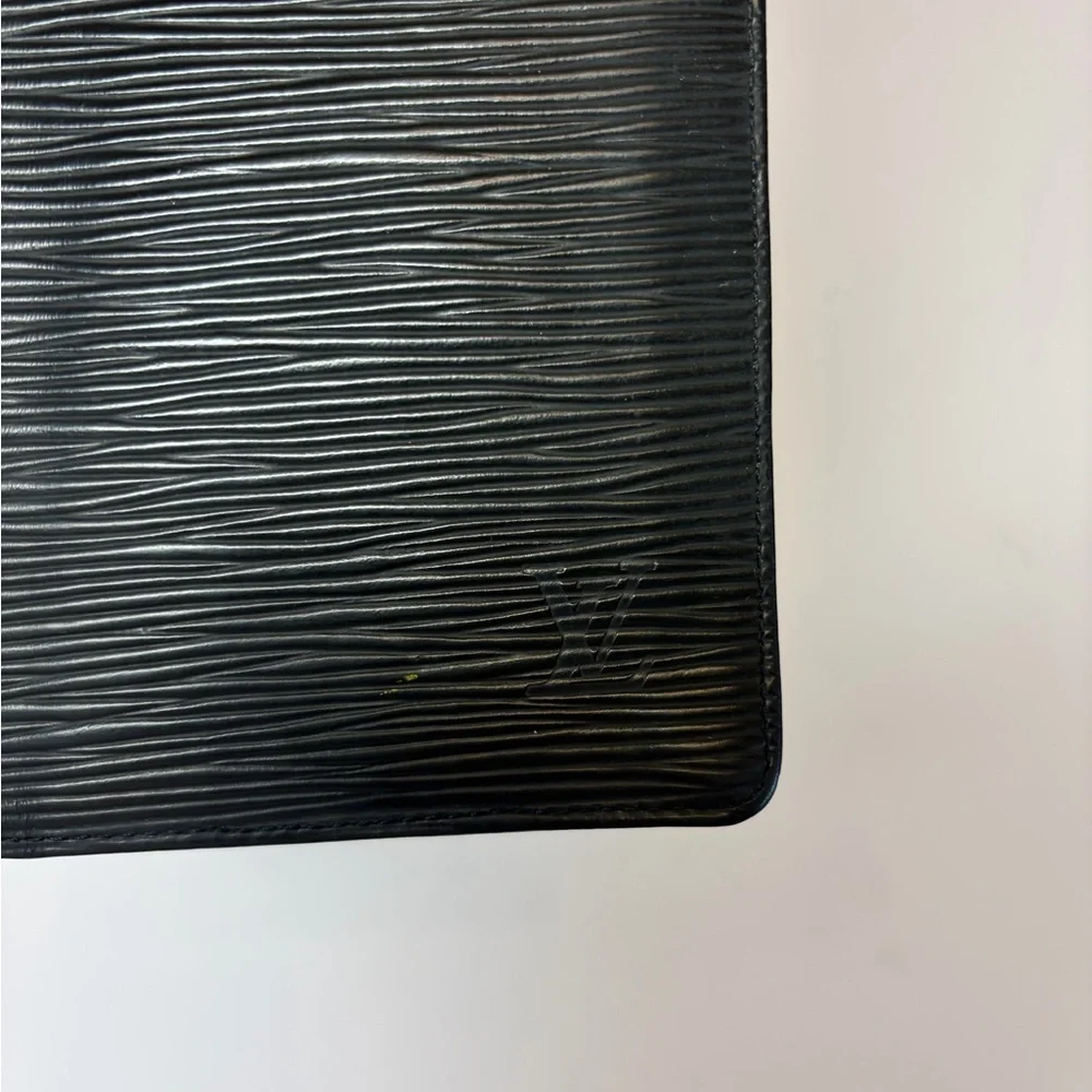 Black Louis Vuitton Epi Leather Wallet - Authentic